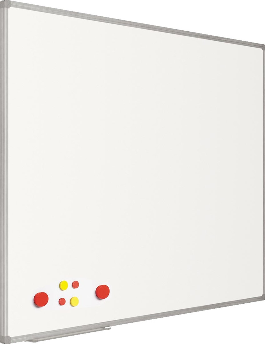 kloon Bot Reiziger Smit Visual magnetisch whiteboard, gelakt staal, 90 x 120 cm  One-Stop-Office-Shop.nl
