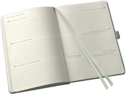 Sigel Conceptum 2024 Weekly Planner A5 Black Hard Cover