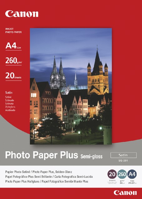 Trein Monarch Manie Inkjetpapier Canon SG-201 A4 260gr semi glossy 20vel One-Stop-Office-Shop.nl