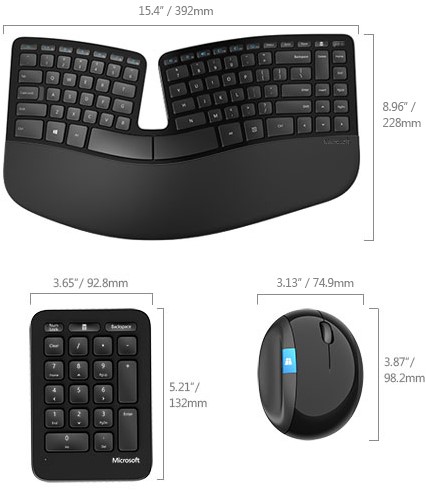 abstract Wirwar bundel Ergonomisch toetsenbord met muis kopen? Bestel online!